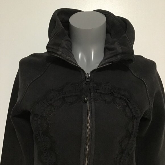Lululemon Cuddle Up Jacket *Ruffle Black Size 4 - Picture 2 of 16
